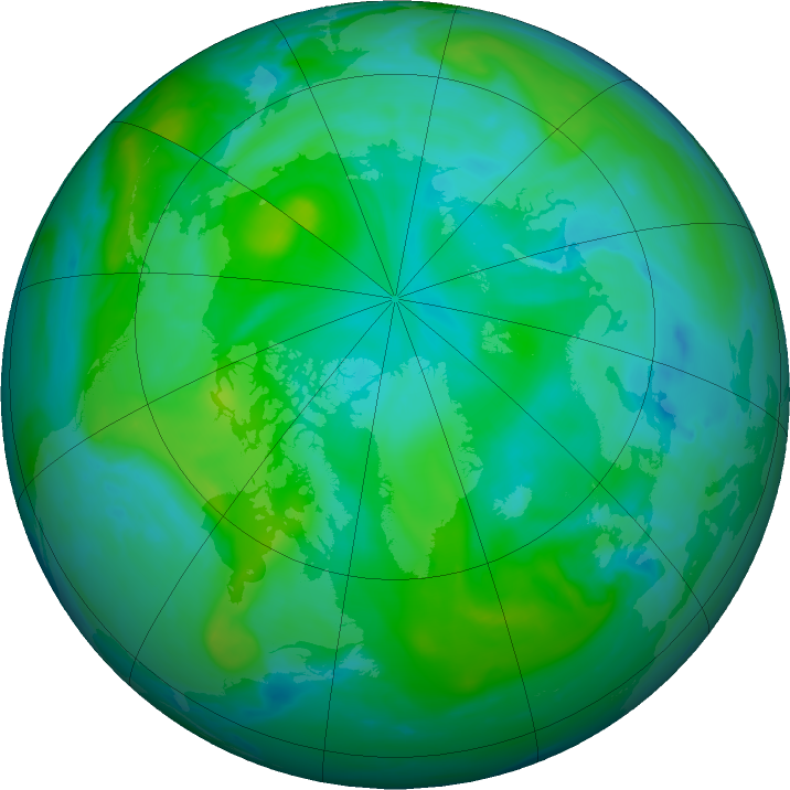 Arctic ozone map for 18 August 2023